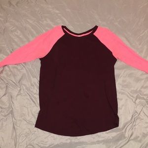 Pink long sleeve shirt size large